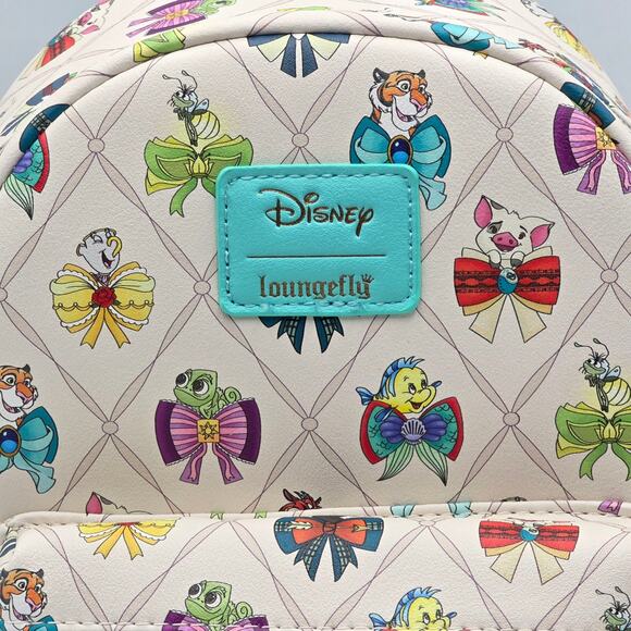 Loungefly Disney Princess Bows & Sidekicks Mini Backpack New - Picture 7 of 7